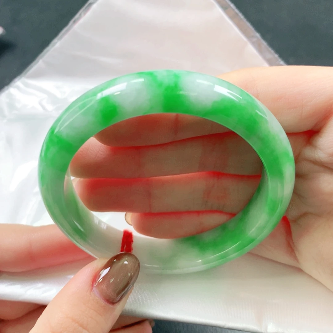 翡翠未镶嵌手镯56圈1293