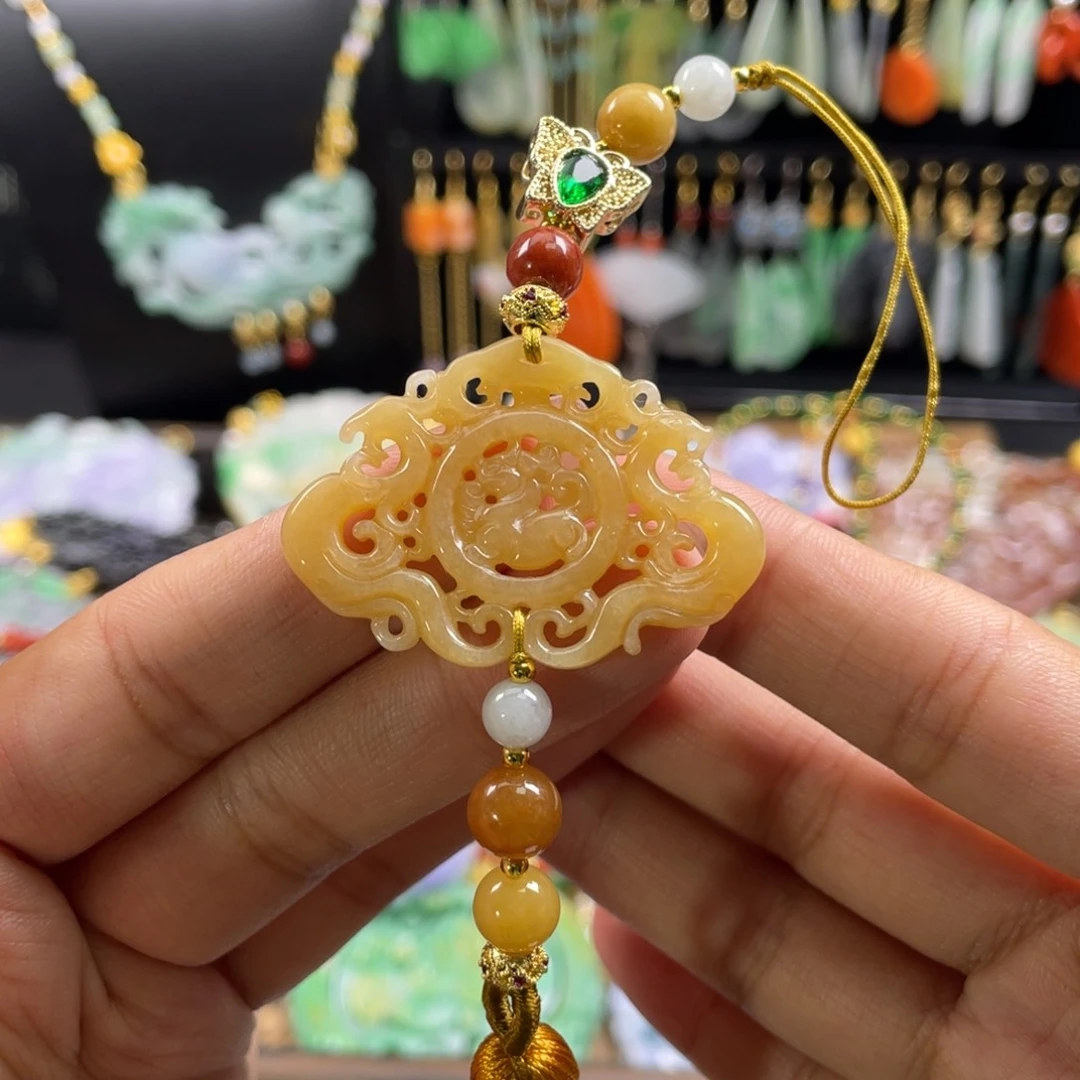 翡翠挂件未镶嵌代编织