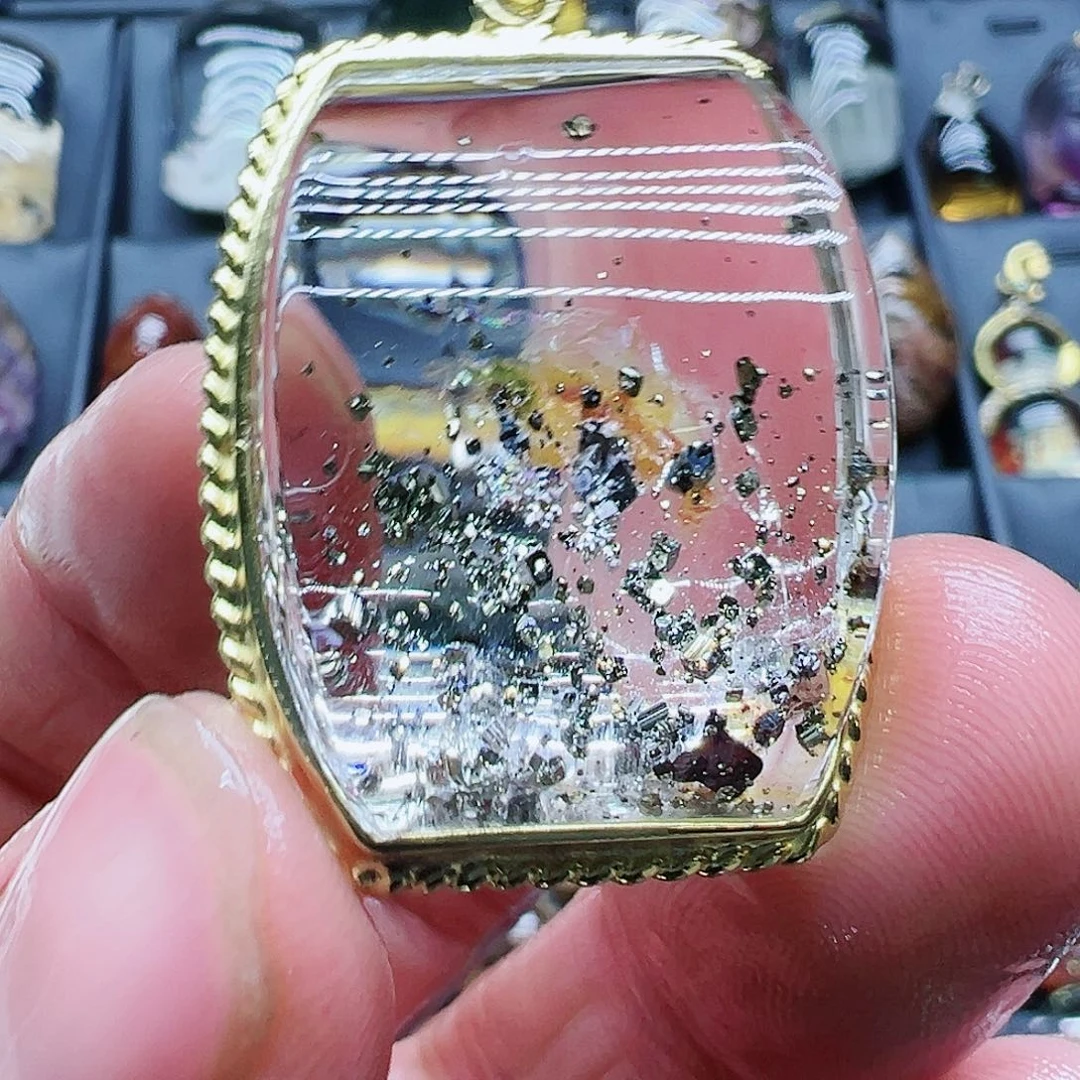 水晶吊坠……银S925镶嵌_****n