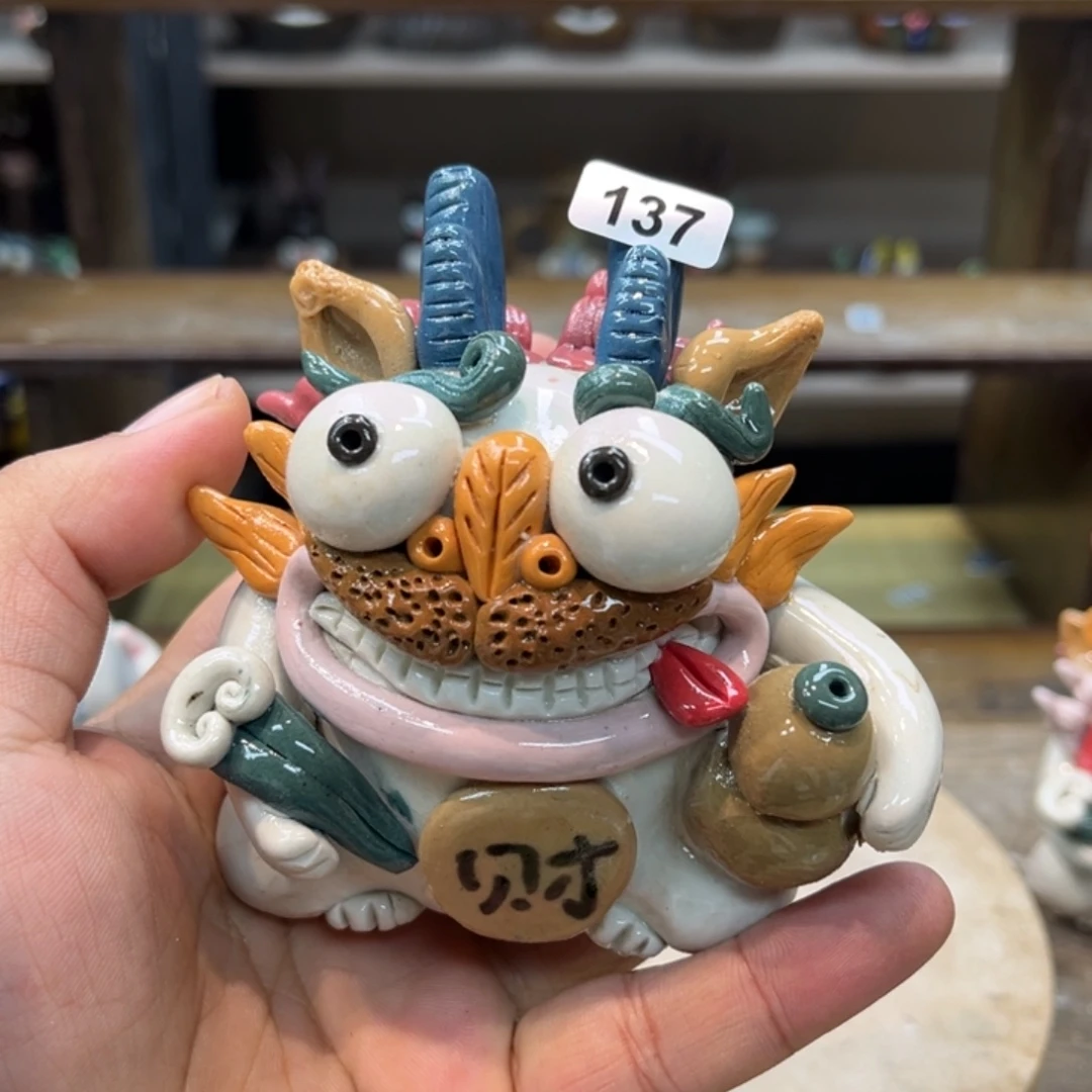 摆件纯手工抽象陶瓷摆件137