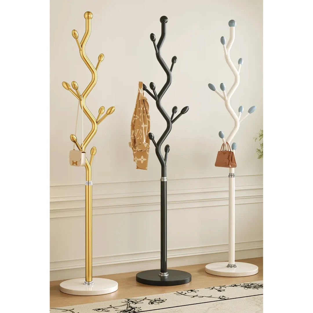 衣帽架落地卧室挂衣架客厅进门挂包架简易家用立式创意艺术衣服架