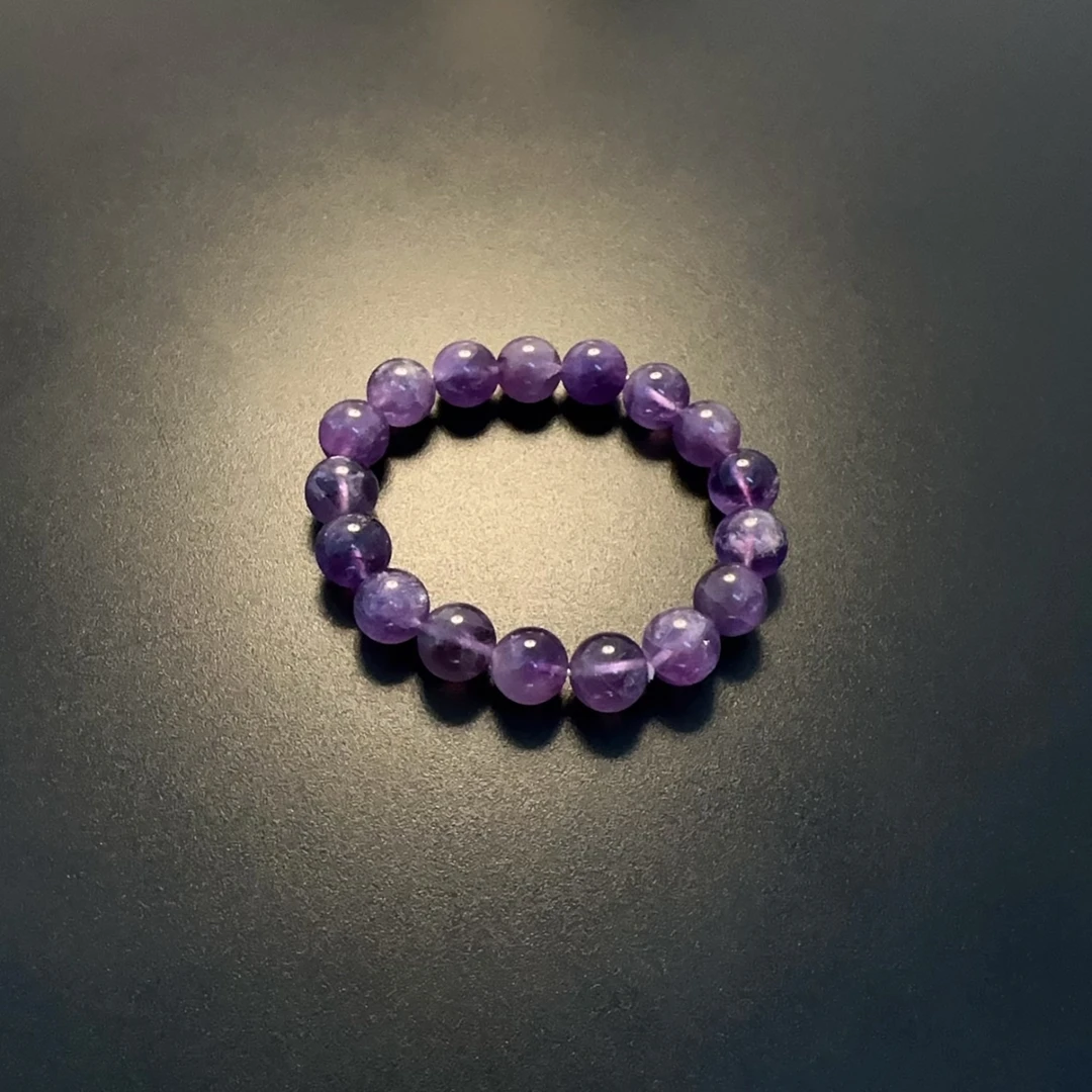 非金属仿水晶手链 紫手串大珠简约手链串珠国风饰品BRGlc 0110