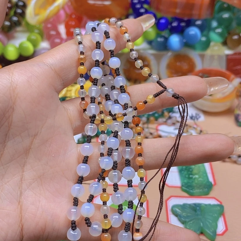 【闪购商品】玛瑙/玉髓颈饰未镶嵌财****