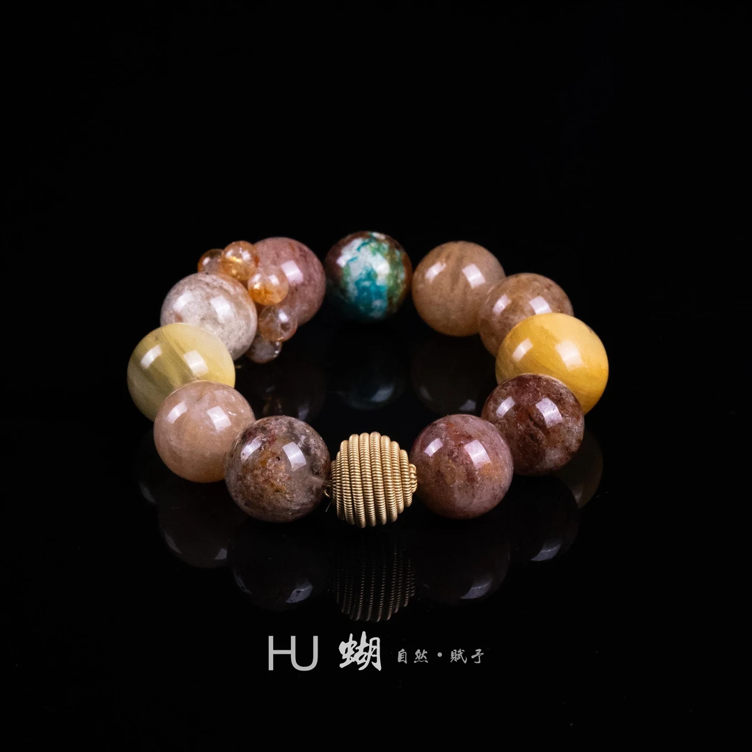 HU蝴｜孤品款  如图如直播间所见即所得 水晶珠宝手串B91