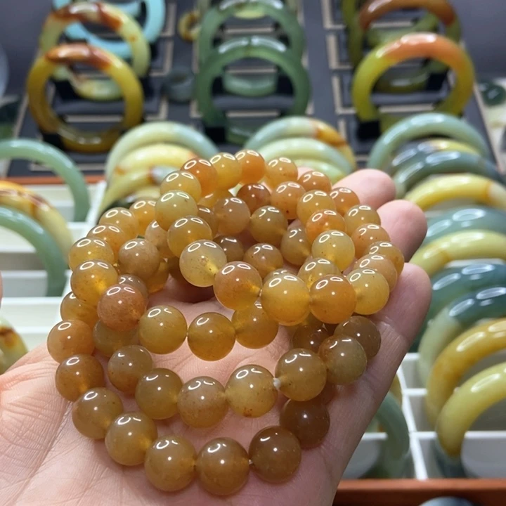 蛇纹石玉手镯未镶嵌香*