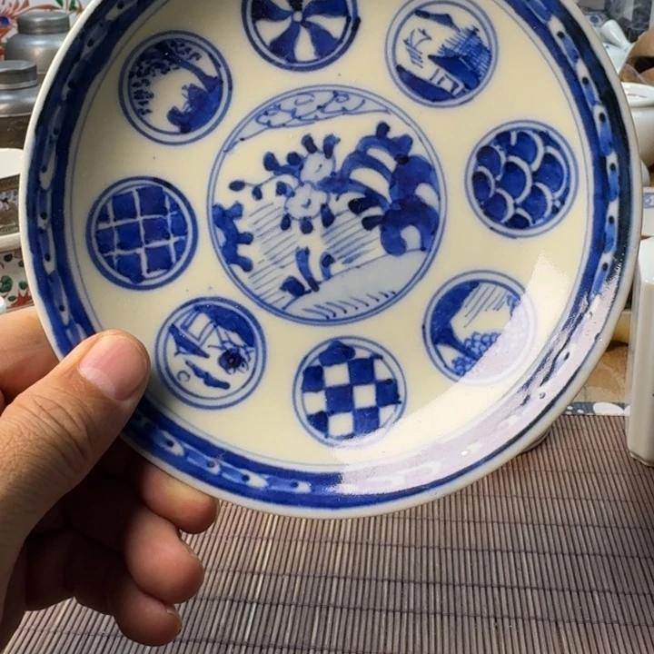 小***鱼青花瓷器杯子茶具