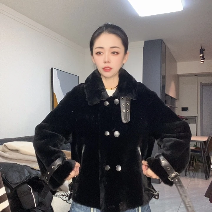 绵羊皮美丽奴皮毛一体M120斤内