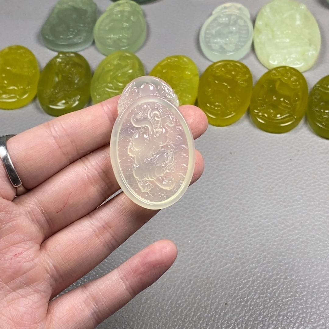 蛇纹石玉未镶嵌挂件耳饰耳环项链