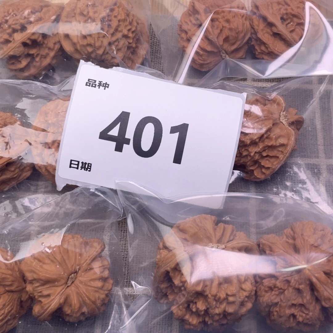 文玩核桃把件401号6对带练手粗筋