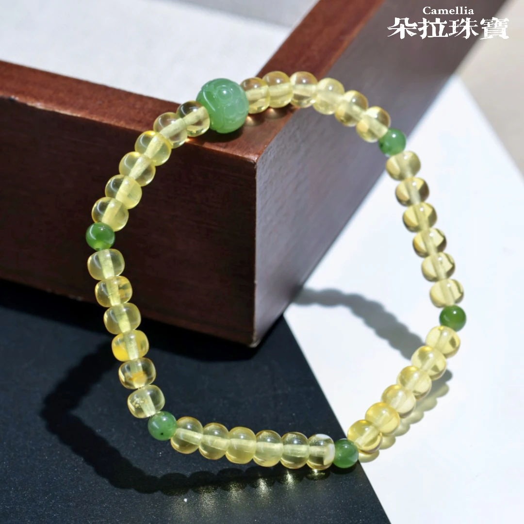 朵拉珠宝  M1-2961 蜜蜡手串 多样性发其一