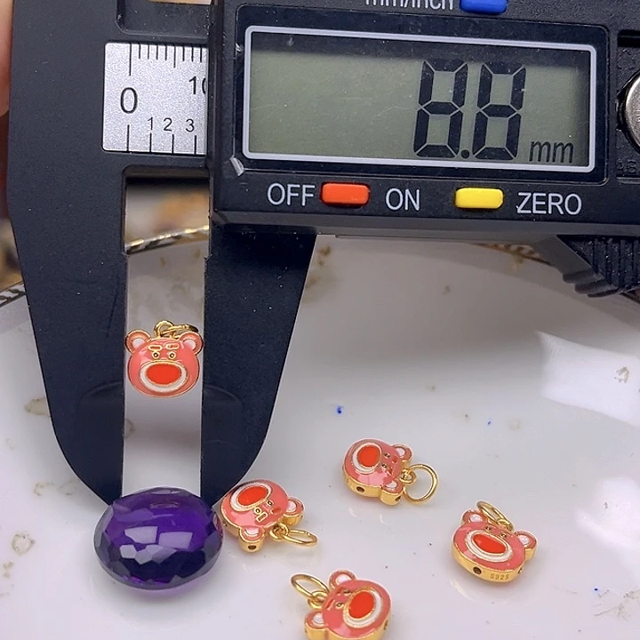 银S925镶嵌颈饰紫晶 紫晶925镶嵌43