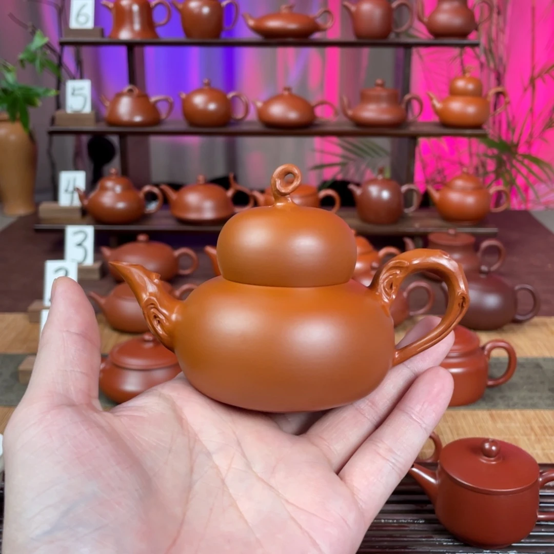 …***…茶壶紫砂精工福禄110cc