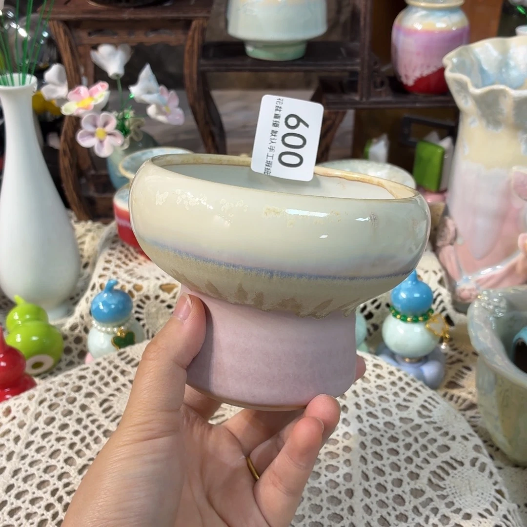 景德镇手工陶瓷花盆