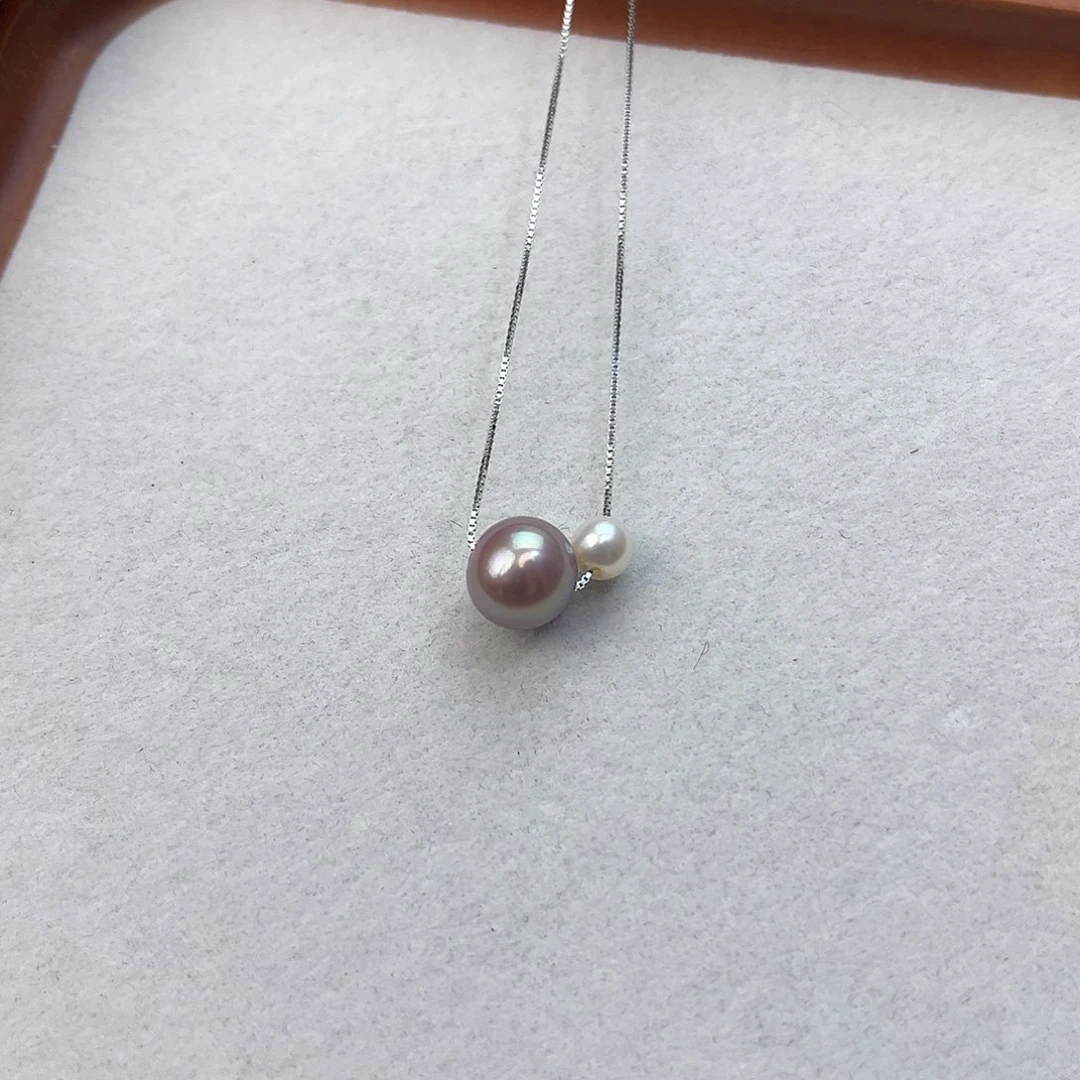 淡水珍珠颈饰银S925镶嵌