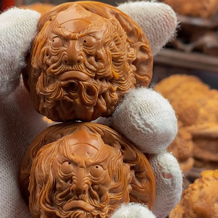 有***应核桃手串/手链钟馗核桃把件