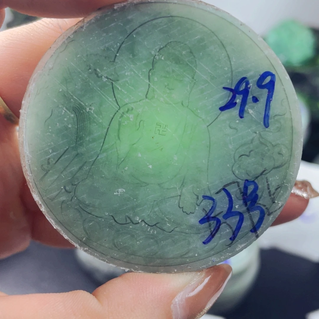 翡翠散珠天然缅甸翡翠边角