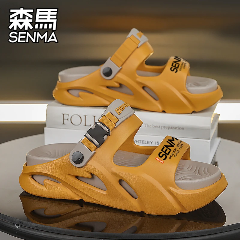 SENMA/森马凉鞋男士夏季外穿防滑防臭户外运动开车沙滩两用凉拖鞋