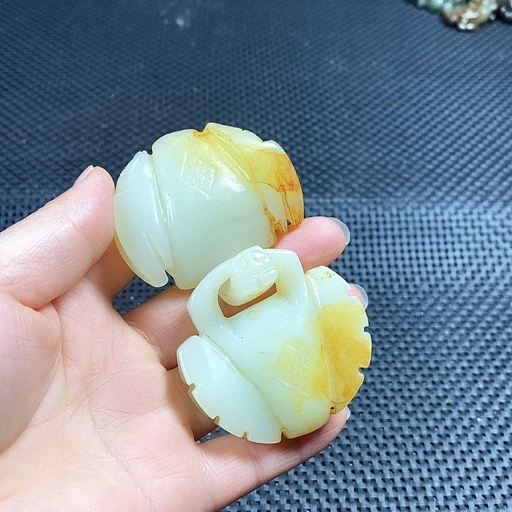 吊坠白玉菩提手把