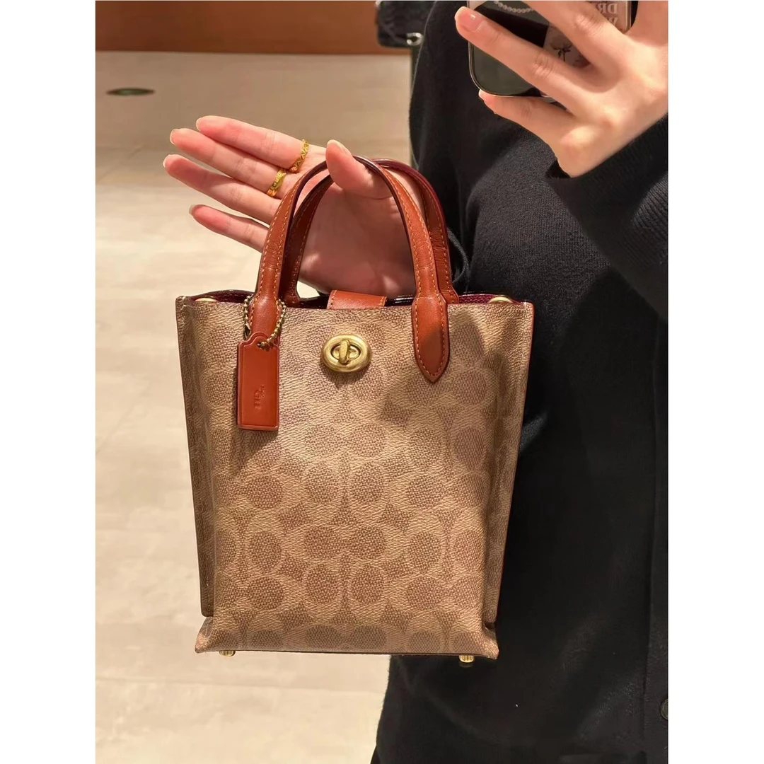 原标c家新款丹宁Willow16小号薯条手提包托特时尚潮流单肩斜