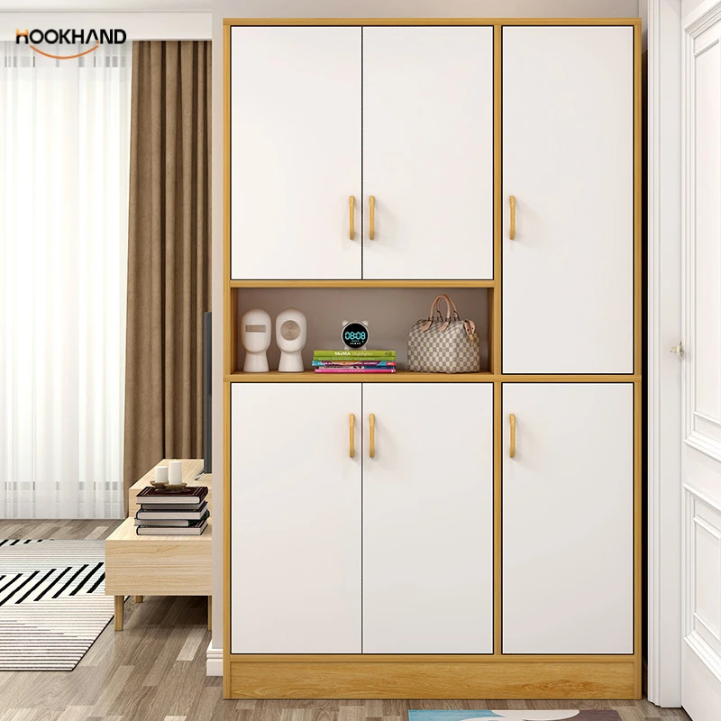 鞋柜家用门口大容量玄关柜收纳高立式简约现代门厅柜阳台柜储物柜