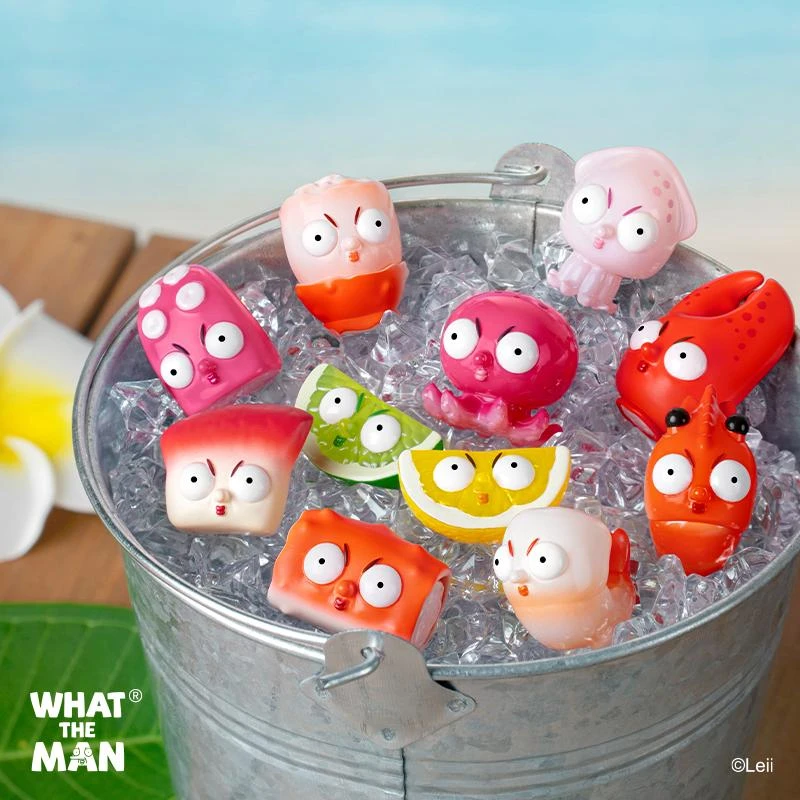 盒凸人鲜气飘飘萌粒海洋MINI盲袋盲盒可爱潮玩礼物摆件手办