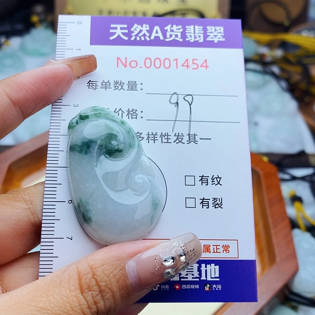 翡翠未镶嵌毛衣链1454