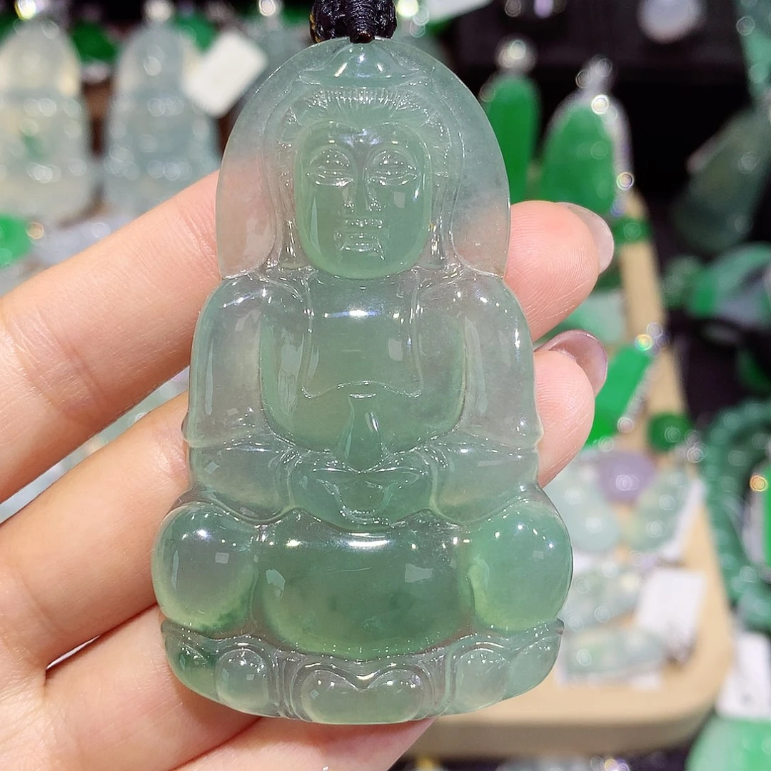 颈饰未镶嵌翡翠观音