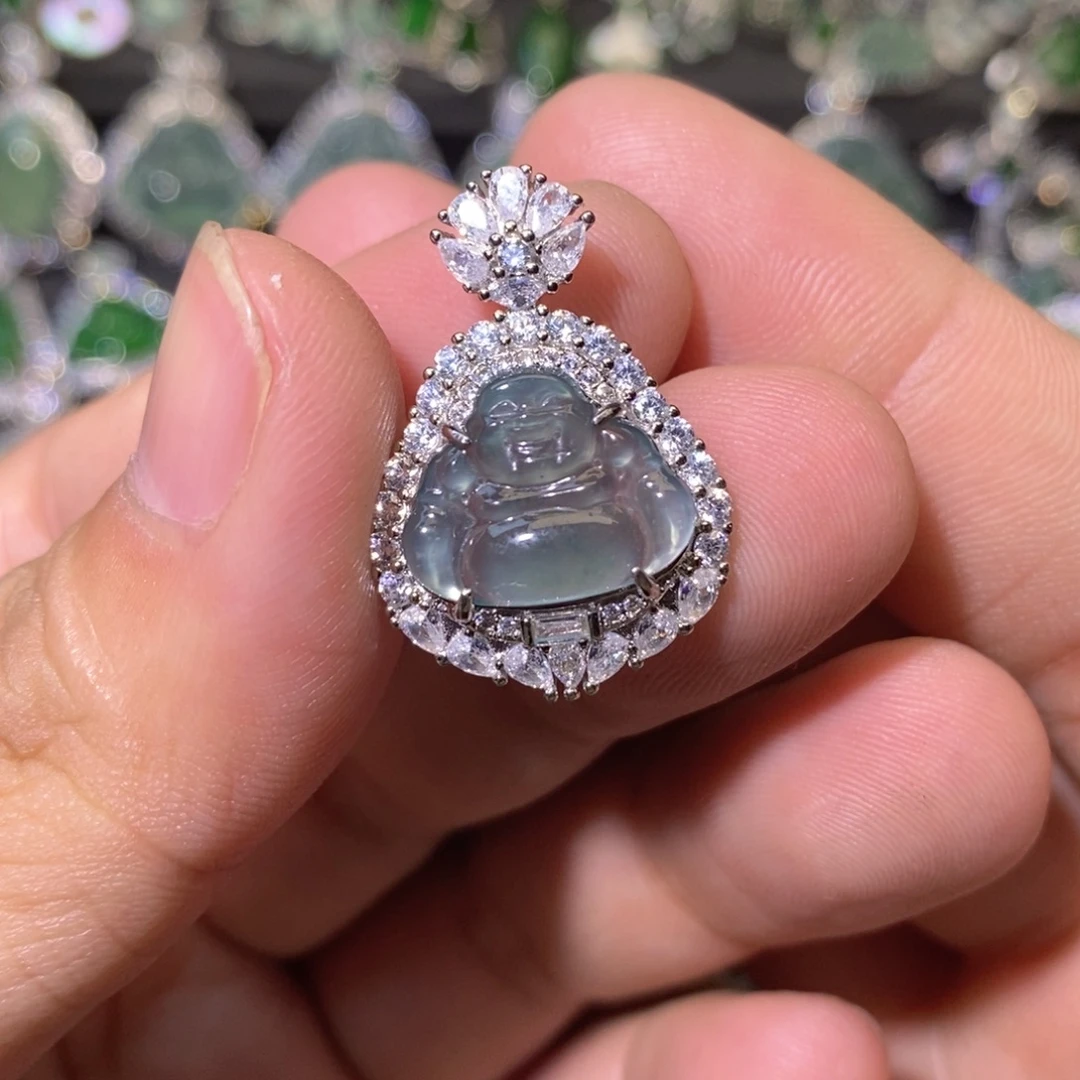 翡翠未镶嵌颈饰天然