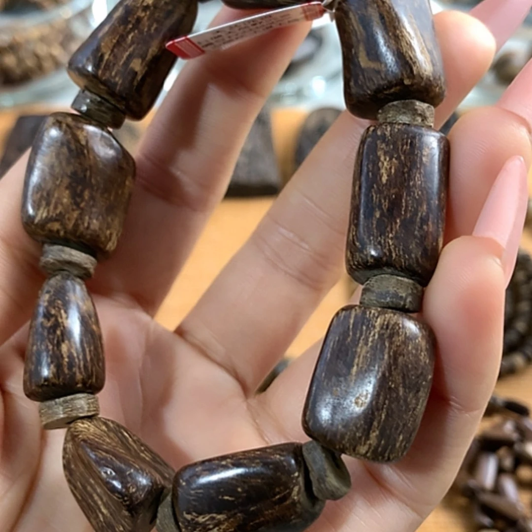 【闪购商品】沉香手串建*老惠安沉香28.2克沉水单圈