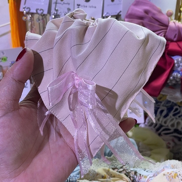非金属布艺方巾发圈
