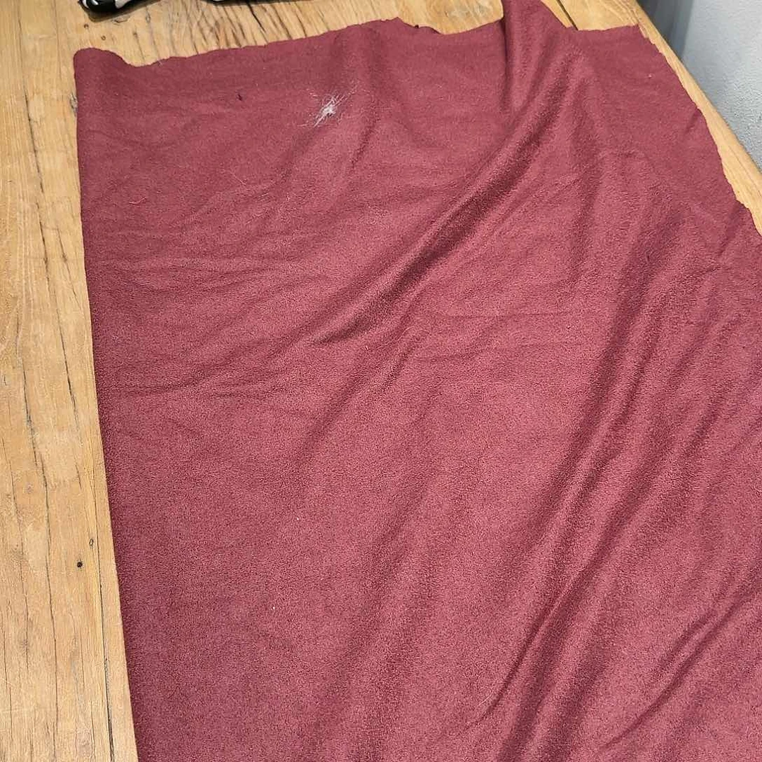 织绣针织羊毛红豆沙色一米六