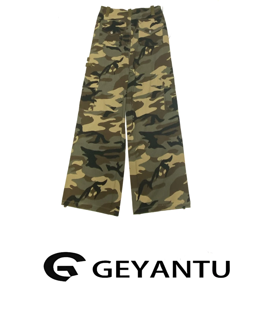 【GEYANTU】702裤子运动户外休闲夏季宽松迷彩户外印花潮流阔腿时尚