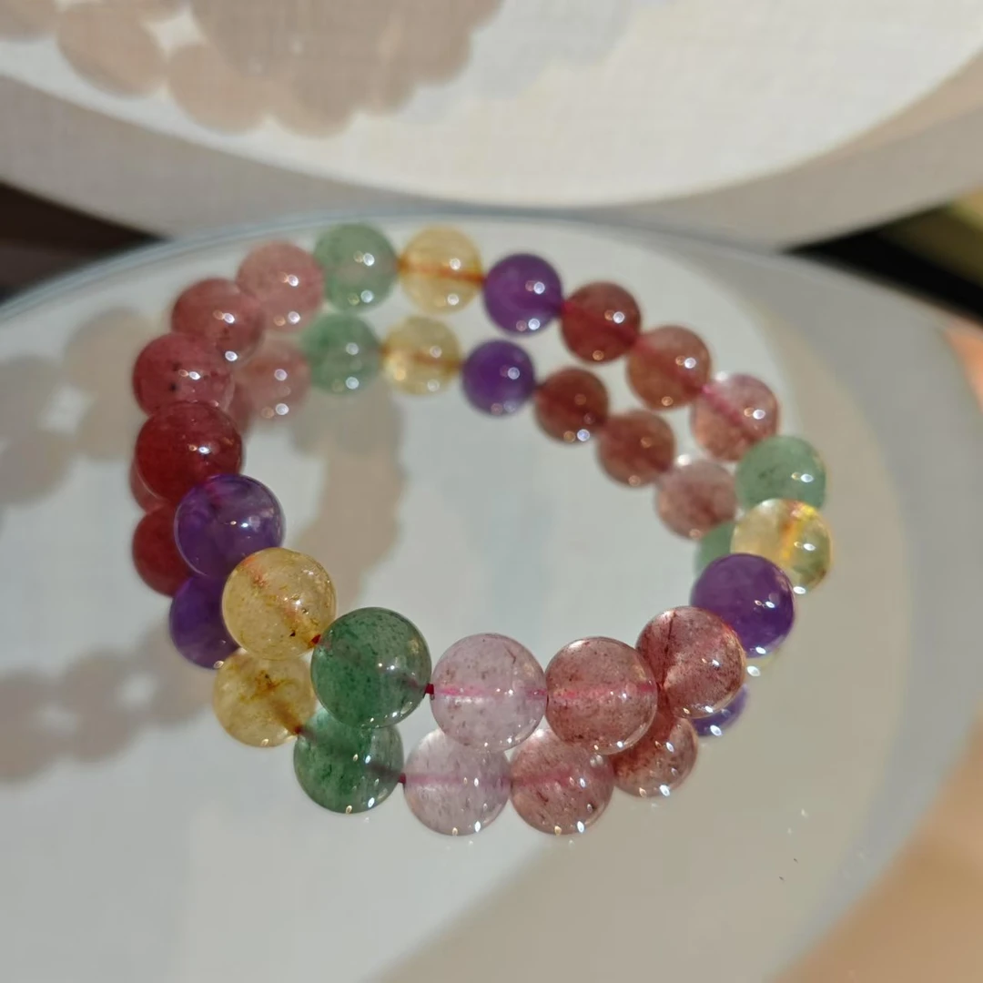 DL2046草莓晶多宝手链10M