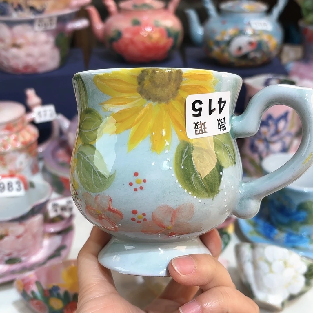 *****景德镇手绘高温釉下彩陶瓷茶具