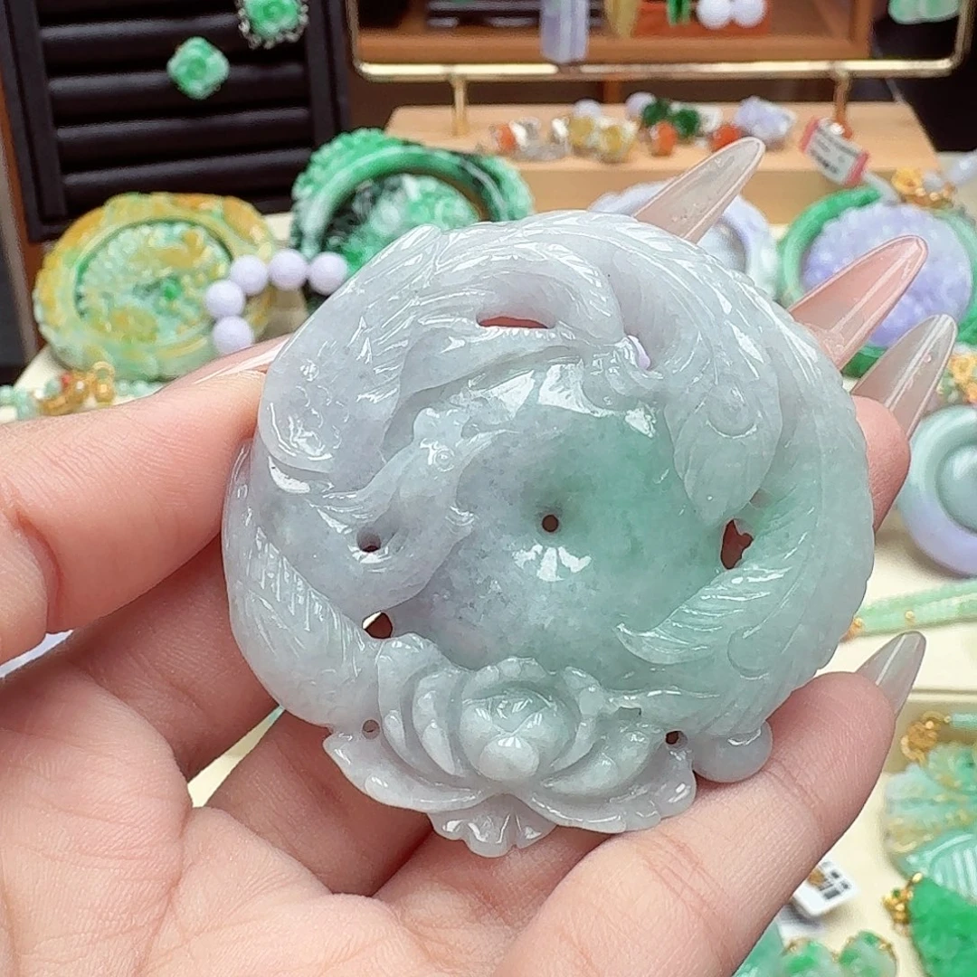 颈饰未镶嵌翡翠翡翠吊坠