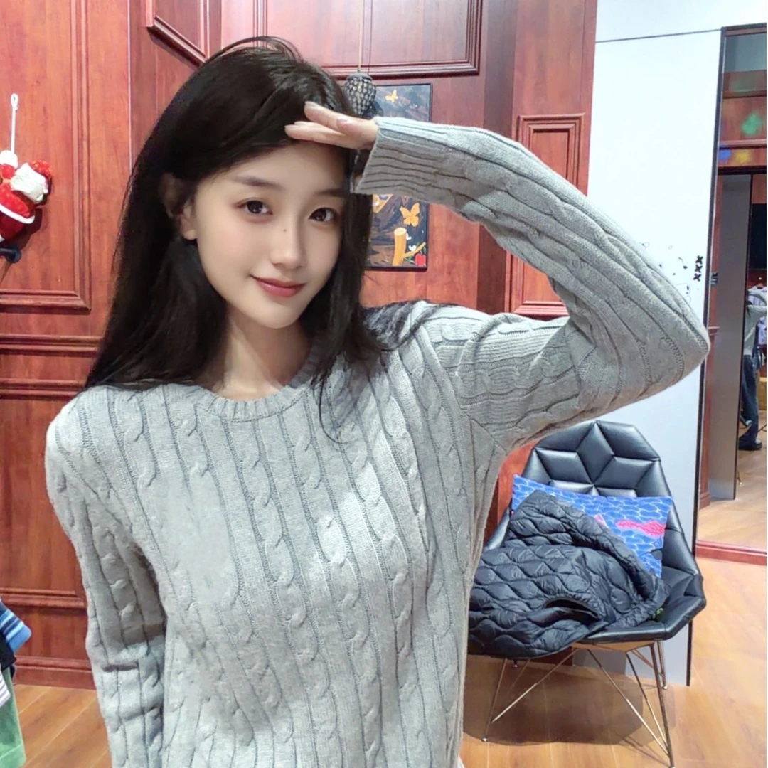 Vintage秋冬针织百搭毛衣