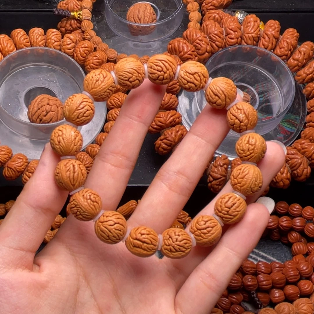 木质类秦岭核桃密纹绣球
