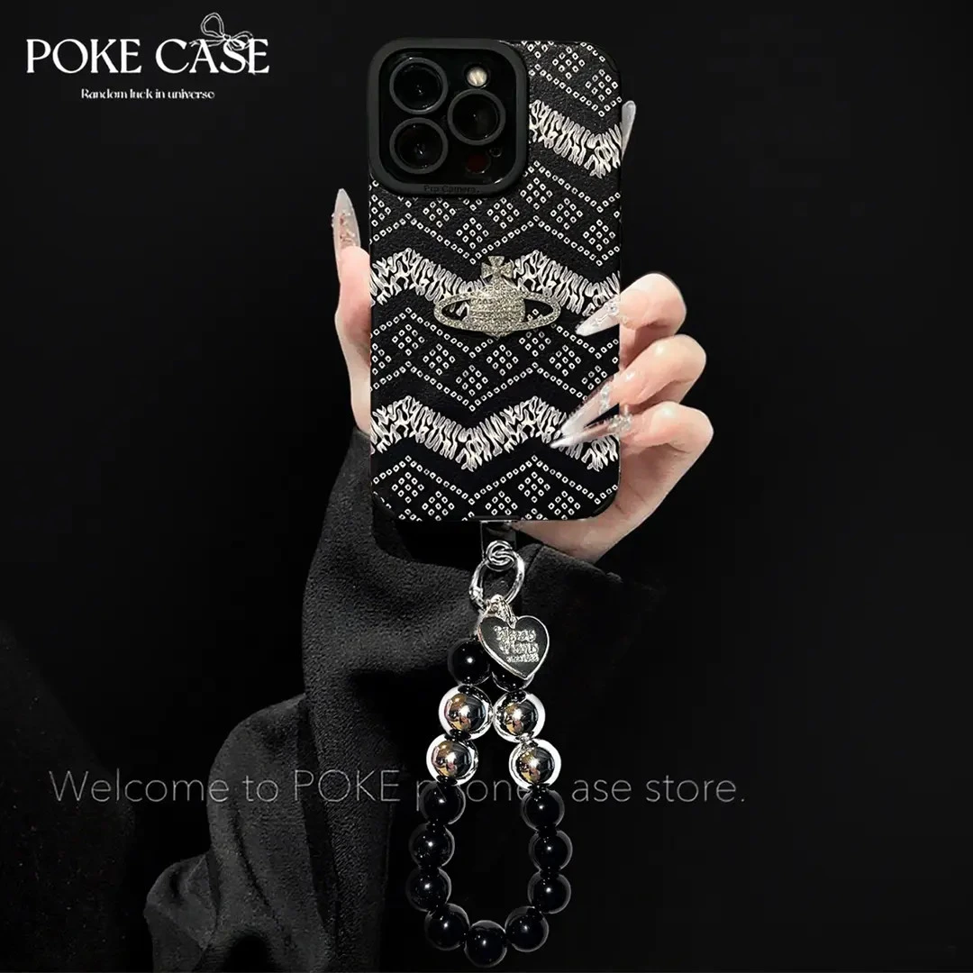 轻奢瞳眼小羊皮波西米亚适用于苹果16华为vivo小米oppo手链手机壳