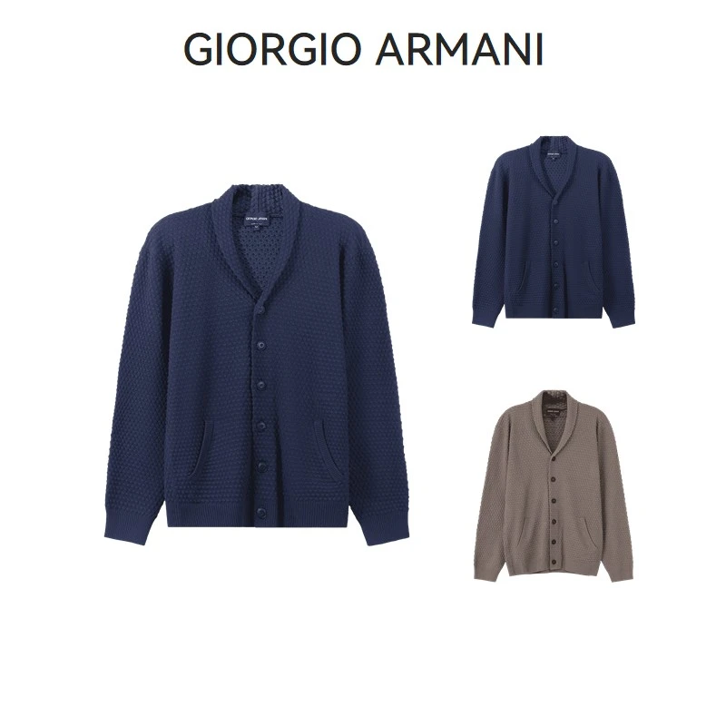 Giorgio Armani阿玛尼 男士针织开衫羊毛衫6RSE04 SM22Z