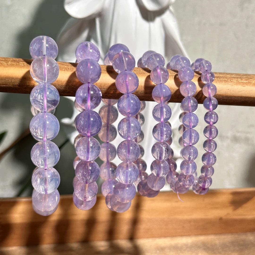 Z308 天然紫玉晶手串 多样性发其一