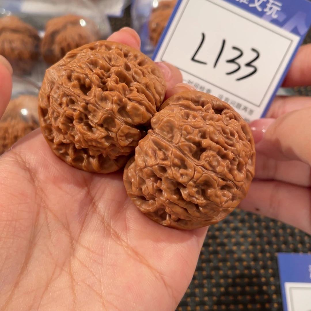 文玩核桃把件L133 官帽58