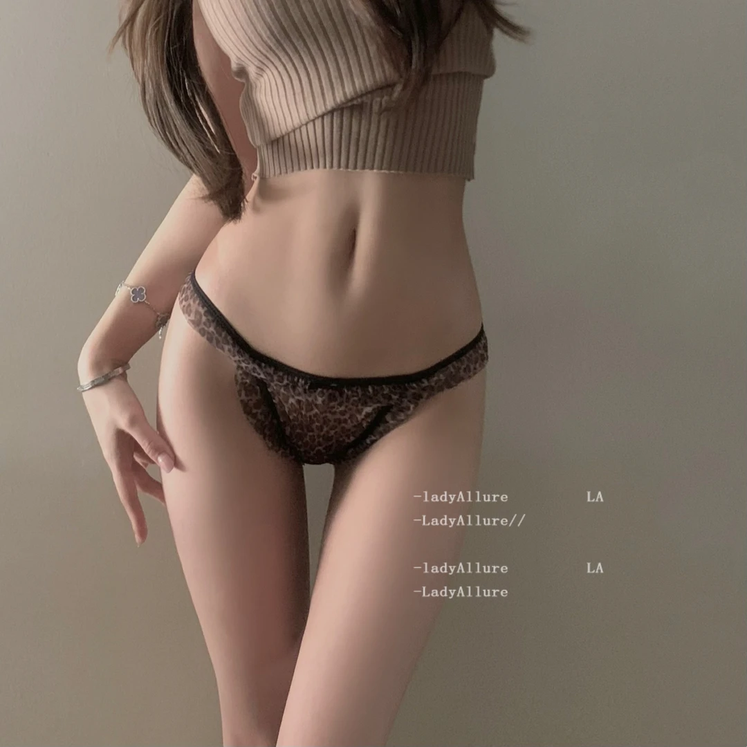 「LA」Casey·凯西丨欲焰系列*纵情豹纹欧美性感低腰纯欲女士内裤