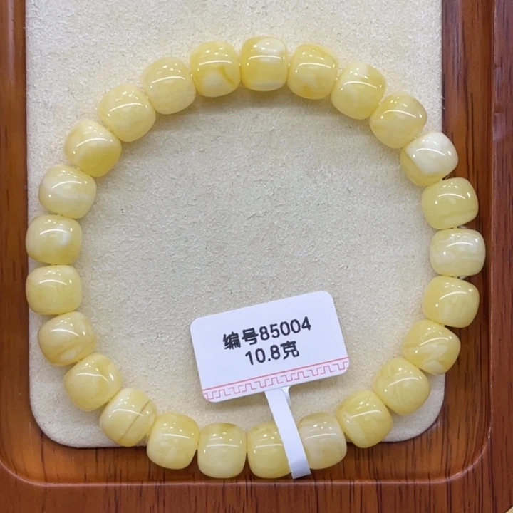 琥珀未镶嵌手链蜜蜡