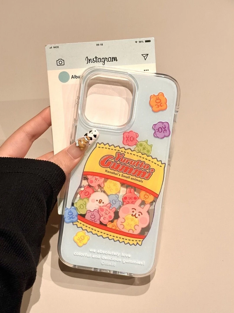 兔子零食适用苹果16/15手机壳iphone13pro12女14小米oppo华为vivo