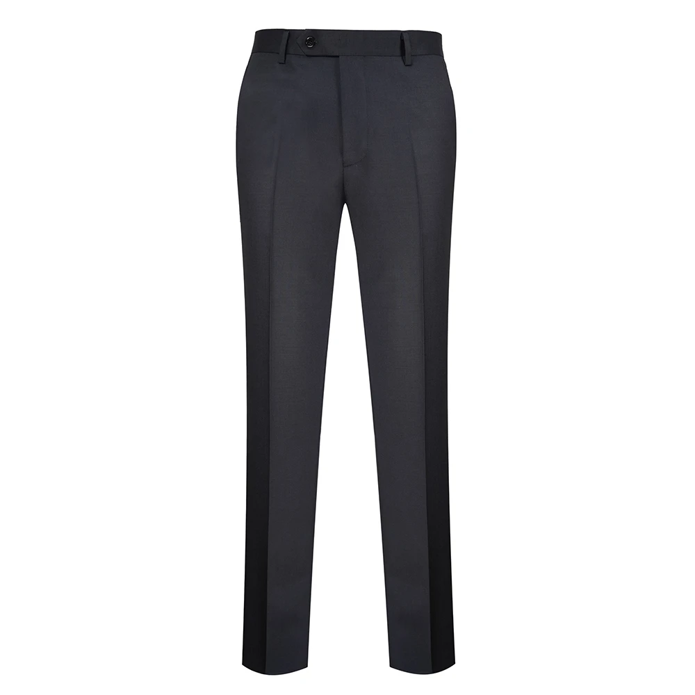 意大利【VBC120支 羊毛 藏青黑 单西裤】干洗四季商务直筒西裤男士