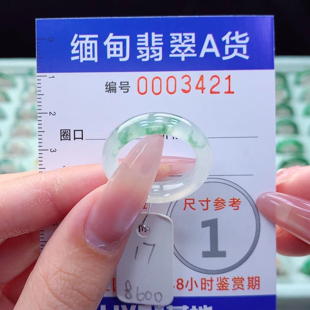 翡翠戒指未镶嵌17号