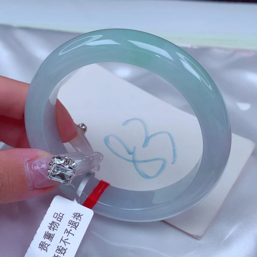 翡翠手镯未镶嵌天然缅甸翡翠A货手镯