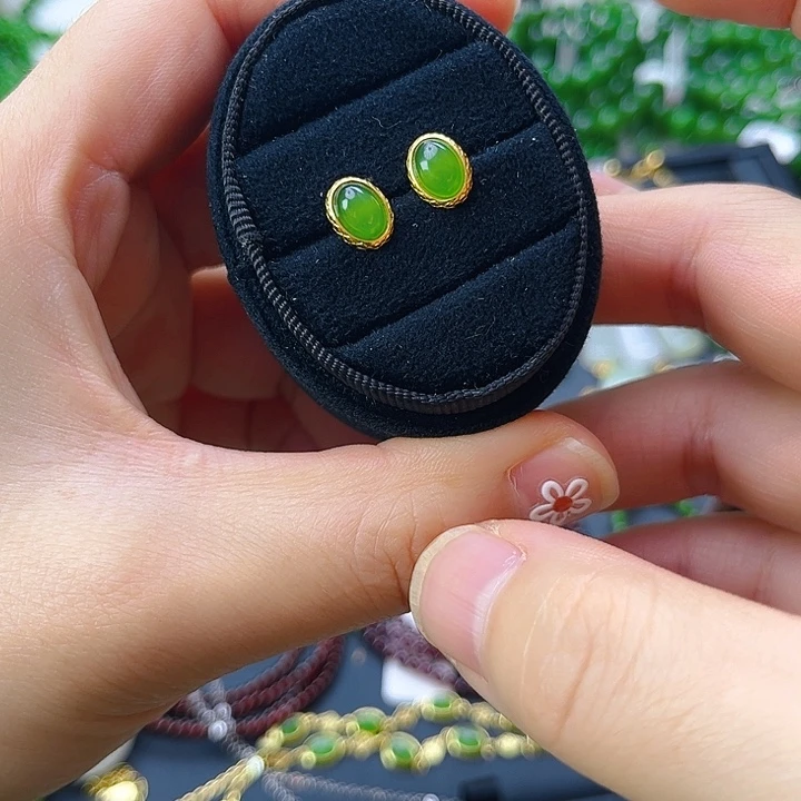 和田玉银S925镶嵌颈饰