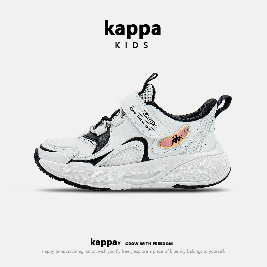 kappa kid卡帕儿童2025夏季【缤纷学生】时尚百搭透气网面运动鞋