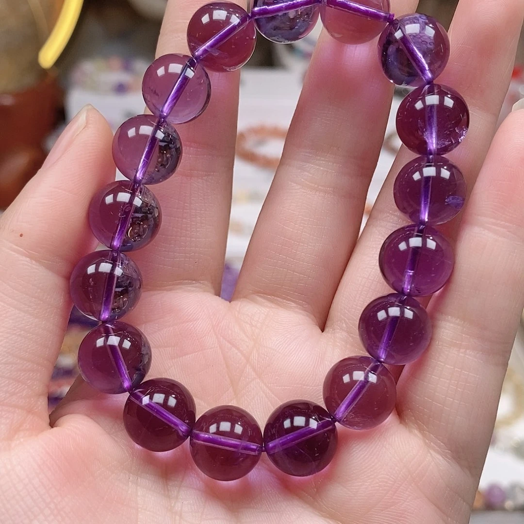 未镶嵌手链水晶12mm巴西紫水晶